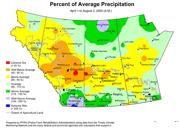 US drought map