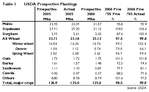 US Perspective Plantings 2006